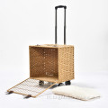 สายการบินได้รับการอนุมัติจาก Wheels Puppy Cats Carrier Case ผู้เดินเล่นเข็นเด็กรถเข็นเด็กสัตว์เลี้ยงแมวกระเป๋าเดินทาง